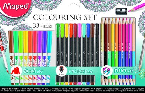 KIT MAPED COLORING COLOR  MANDALA 33 PIEZAS
10x FI