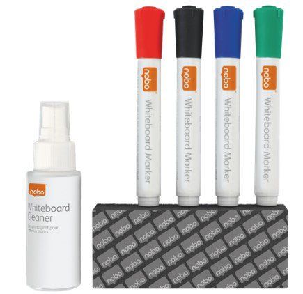 KIT PIZARRA BLANCA NOBO (4 MARC/BOR/SPY)