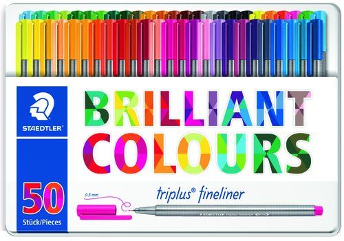 ROTULADOR FIBRA STAEDTLER  334 TRIPLUS FINELINER B