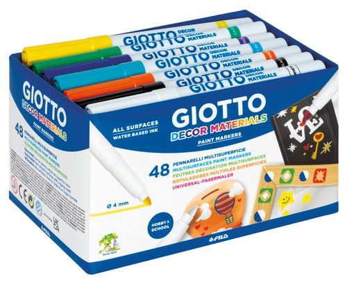 ROTULADOR FIBRA GIOTTO DECOR MATERIALS SCHOOLPACK