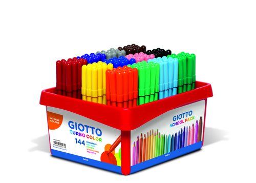 ROTULADOR FIBRA GIOTTO TURBO COLOR SCHOOL PACK de