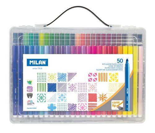 ROTULADOR FIBRA MILAN ABC GIRLS MALETIN de 50