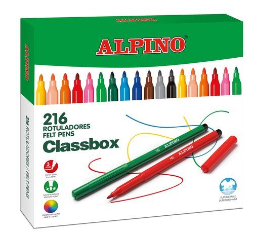 ROTULADOR ALPINO ECONOMY CAJA DE 216