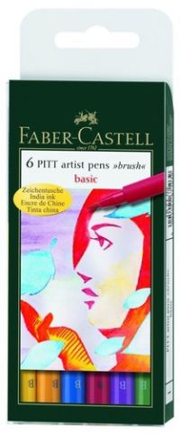ROTULADOR FIBRA FABER-CASTELL PITT PINCEL BOLSA de