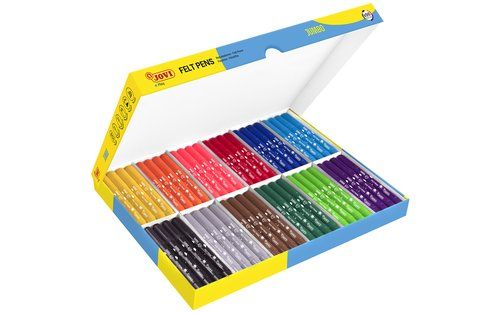 ROTULADOR FIBRA JOVI MAXI CAJA de 96