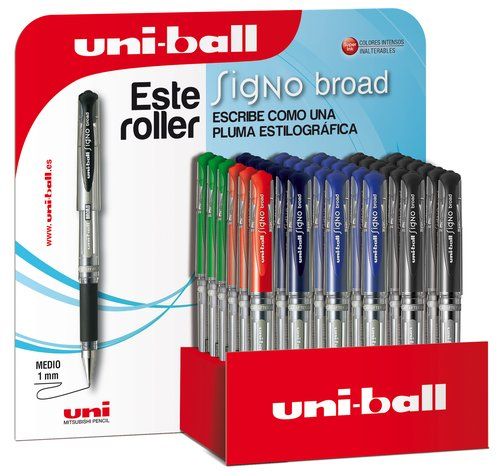 ROLLER UNI-BALL UM-153 SIGNO BROAD GEL BASICOS EXP