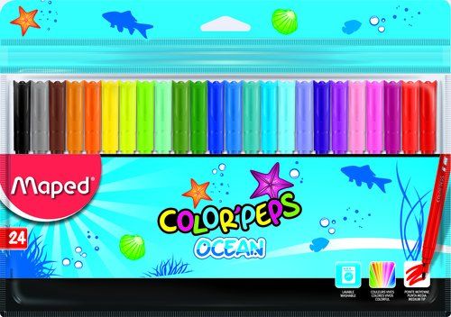 ROTULADOR FIBRA MAPED COLOR´PEPS OCEAN ESTUCHE de