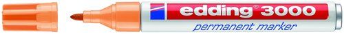 MARCADOR PERMANENTE EDDING 3000 CONICO  NARANJA CL