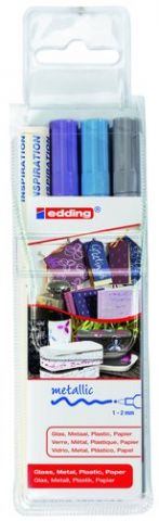 MARCADOR T.OPACA PERM. EDDING  751 CONICO BLISTER