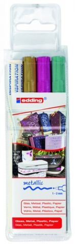 MARCADOR T.OPACA PERM. EDDING  751 CONICO BLISTER