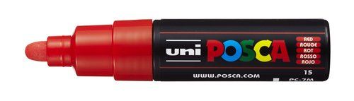 ROTUL.UNI-POSCA PC-7M  ROJO