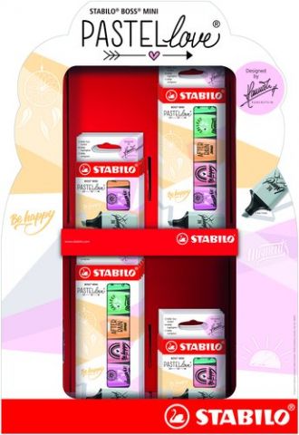 MARCADOR FLUOR STABILO BOSS MINI 07  PASTEL EXPOSI