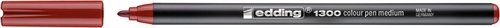 ROTULADOR FIBRA EDDING 1300 CARMESI