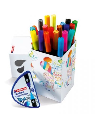 ROTULADOR FIBRA EDDING 1340 BRUSHPEN HAPPY BOX DE