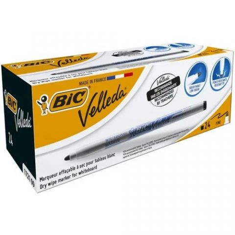 MARCADOR PIZARRA BIC VELLEDA 1721 CONICO  NEGRO