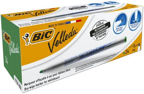 MARCADOR PIZARRA BIC VELLEDA 1721 CONICO  VERDE