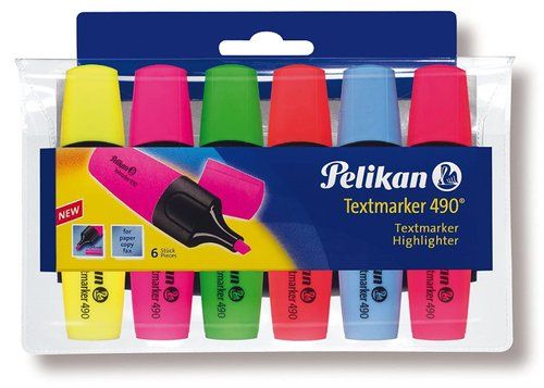 MARCADOR FLUOR PELIKAN TEXTMARKER 490  ESTUCHE de