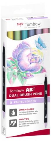 ROTULADOR TOMBOW DOBLE PUNTA PINC. EST 6