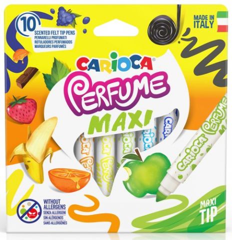 ROTULADOR FIBRA CARIOCA PERFUME MAXI CAJA de 10