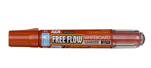 MARCADOR PIZARRA FREE FLOW RECARGABLE CONICO ROJO