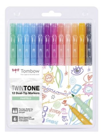 ROTULADOR TOMBOW TWINTONE PASTEL E.12