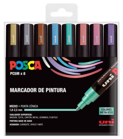 MARCADOR T.OPACA NO PERM. UNI POSCA 1.8-2.5mm (PC-