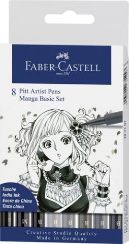 ROTUL.FABER PITT MANGA ESTUCHE DE 8