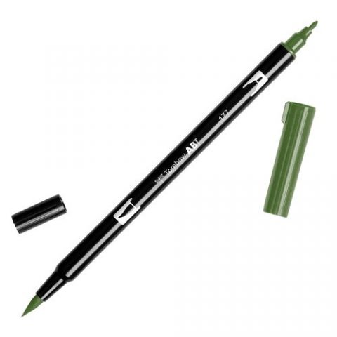 ROTULADOR TOMBOW DOBLE PUNTA PINCEL JADE OSCURO