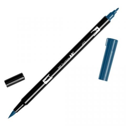 ROTULADOR TOMBOW DOBLE PUNTA PINCEL AZUL PROCESO