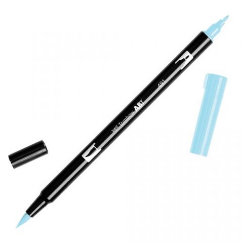 ROTULADOR TOMBOW DOBLE PUNTA PINCEL AZUL GLACIAR