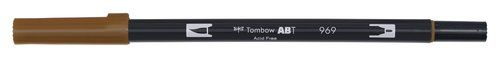 ROTULADOR TOMBOW DOBLE PUNTA PINC. CHOCO