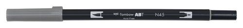 ROTULADOR TOMBOW DOBLE PUNTA PINC. GRIS