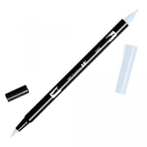 ROTULADOR TOMBOW DOBLE PUNTA PINCEL GRIS CALIDO 1