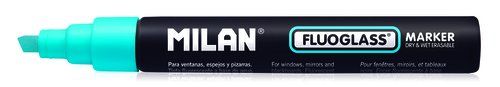 ROTULAD.PIZARRA MILAN FLUOGLASS AZUL