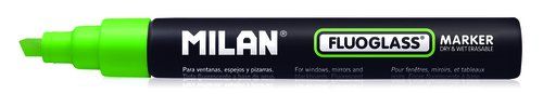 ROTULAD.PIZARRA MILAN FLUOGLASS VERDE