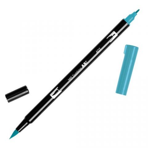 ROTULADOR TOMBOW DOBLE PUNTA PINCEL TIKI TEAL
