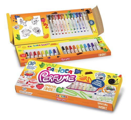 ROTULADOR FIBRA CARIOCA PERFUME CAJA de 30