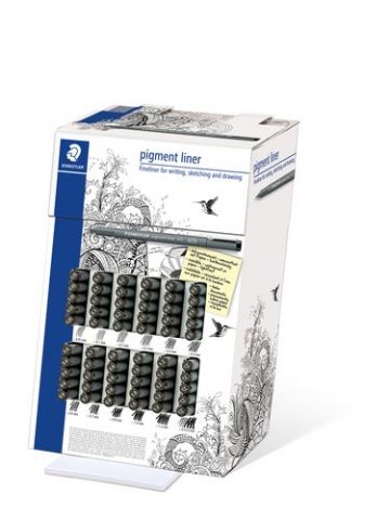 ROTULADOR CALIBRADO STAEDTLER NEGRO EXPOSITOR de 6