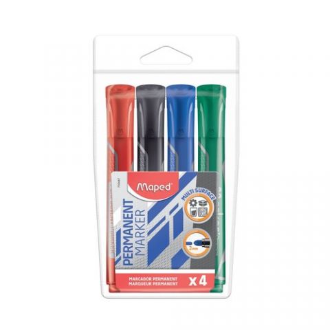 MARCADOR PERMANENTE MAPED JUMBO CONICO 2 mm. BOLSA