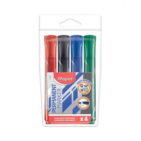 MARCADOR PERMANENTE MAPED JUMBO BISELADO BOLSA de