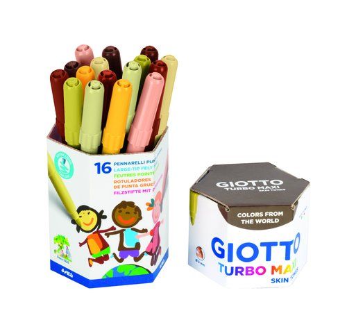 ROTULADOR FIBRA GIOTTO TURBO MAXI SKIN TONES ESTUC