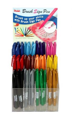 ROTULADOR FIBRA PENTEL TOUCH SURTIDO EXPOSITOR de