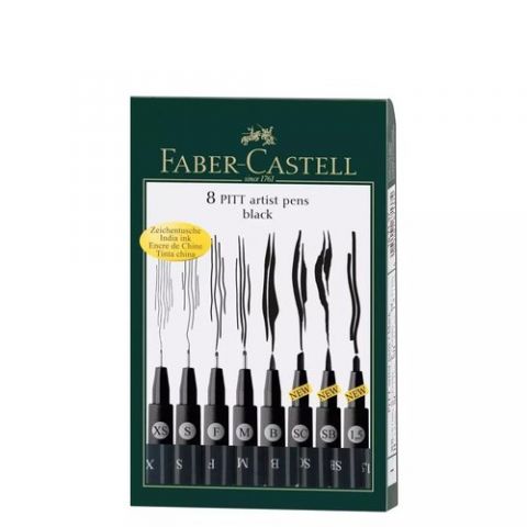 ROTULADOR FIBRA FABER-CASTELL PITT ARTIST PENS NEG