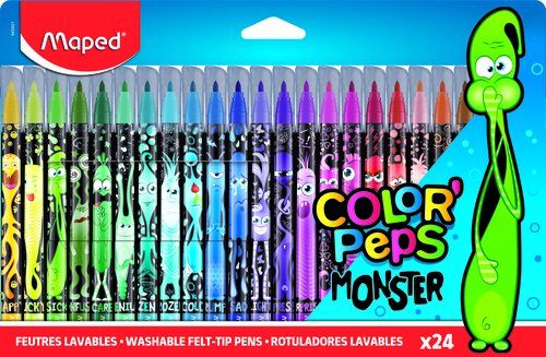 ROTULADOR FIBRA MAPED COLOR´PEPS MONSTER ESTUCHE d