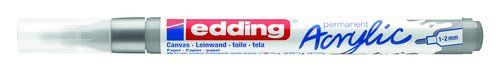 ROTUL.EDDING 5300 ACRYLIC 1-2 mm PLATA