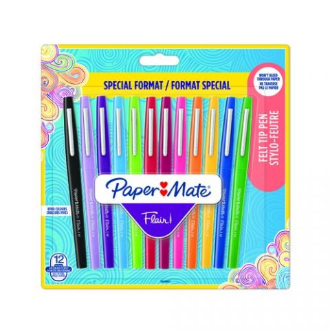 ROTULADOR FIBRA PAPER MATE BASICOS SURTIDO BLISTER