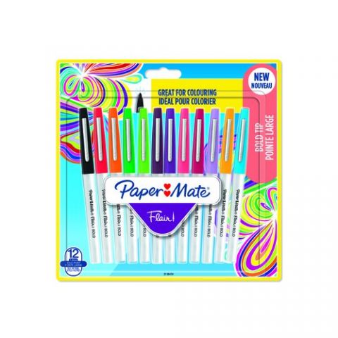 ROTULADOR FIBRA PAPER MATE BOLD  SURTIDO BLISTER d