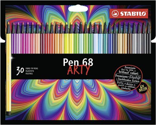 ROTULADOR FIBRA STABILO PEN 68 ARTY LINE CAJA CART