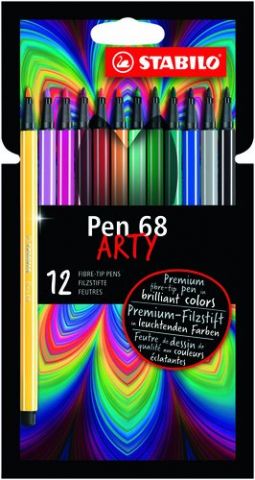 ROTUL.STABILO PEN 68 ARTY LINE BRUSH C12