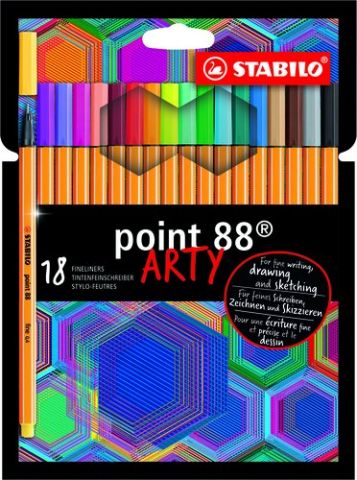ROTUL.STABILO POINT 88 ARTY LINE e.18